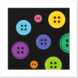 Rainbow Buttons Posters and Art